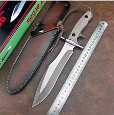 Rambo Last Blood Stallone Heartstopper Bowie Full Tang Combat Knife with Sheath picture