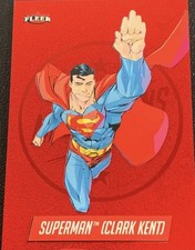 Fleer 2005 Fleer Ultra Superman Ruby Medallions M-1 Superman (Clark Kent) 25/50 picture