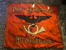 WW1 WWI WW2 WWII RARE Weimar Era German Postal Sports Club Banner Flag Militaria picture