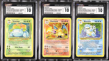 CGC 10 Charizard, Blastoise, Venusaur Pokemon Classic Trio Set 003/034 picture