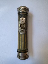 VTG Original Eveready 1920's Brass Flashlight 2602 Fisheye Lense Not Working  picture