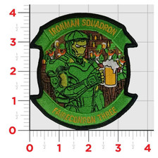 NAVY VQ-3 IRONMEN ST PATRICKS DAY EMBROIDERED PATCH WITH HOOK & LOOP picture
