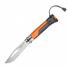 Opinel No. 08 Outdoor Folding Knife Stainless Steel Blade Orange picture