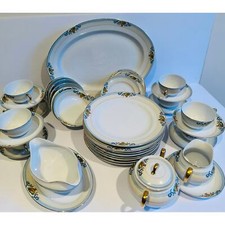 Vintage Meito Japan Delphi Fruit in Bowl _ Set for 8 picture