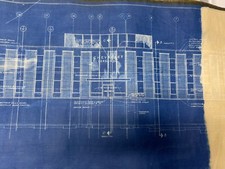 Vintage Blueprints for GM Chevrolet Flint Personnel Building - 16 Blueprints  picture