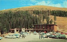 Postcard Berthound Pass Lodge At The Summit Of Berthound Pass Old Cars picture