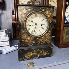 Rare 1850’s  C. Jerome Tole Painted Union Clock picture