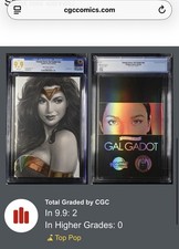 Female Force Gal Gadot NN CGC 9.9 Mel Milton Wonder Woman Spot Foil Limited 50 picture
