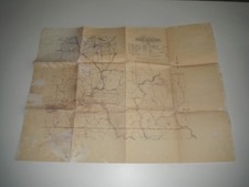 broome county ny highway map vintage picture