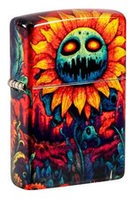 Zippo Spooky Sunflower Design Tumbled Brass 540 Fusion 46267 picture