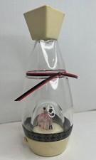 vintage gilbeys musical wind up dancing couple dancers ballerina decanter 1960s  picture