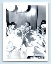 Old Vintage Photo BOYS GROUP CHILDREN BIRTHDAY PARTY FOUND PHOTOGRAPH PICTURE picture