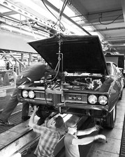 1968 Pontiac GTO Factory Assembly Amercian Classic Car Picture Photo 8.5x11 picture