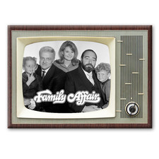 FAMILY AFFAIR Classic TV 3.5 inches x 2.5 inches Steel Cased FRIDGE MAGNET picture