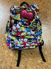 Hello Kitty Sanrio 40th Anniversary Backpack 2014-3D Bow-EUC Key Ring and More picture