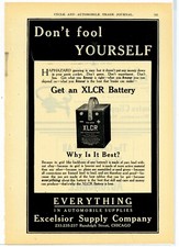 1908 Excelsior Supply Co. Ad: XLCR Auto Battery - Randolph St. Chicago, Illinois picture