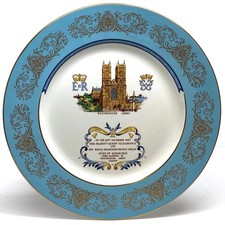 1972 - Queen Elizabeth II Commemorative 25th Year Marriage - Aynsley Plate picture