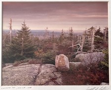 Terrell S. Lester Signed Photograph Cadillac Mountain Maine 1988 Framed Acadia picture