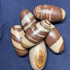 6 Inch Shiva Lingam stone from India -Narmada River - 1 pc picture