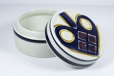 1969 Royal Copenhagen Tenera Faience Inge-Lise Kofoed Lidded Round Box #3164 picture