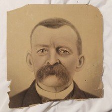 Vintage 1899 Large Photo Drawing of PHILLIP ARBENGER Civil War Veteran New York picture