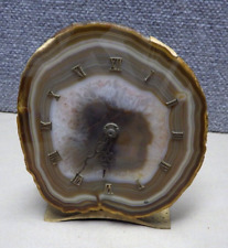 Large Vintage Geode Slice Clock C2 picture