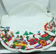 2001 Dimensions Felt Works Finished Detailed Felt Sequin Christmas Tree Skirt picture
