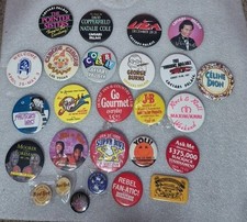 Vintage Large Lot Of Casino Pinback Buttons - See Notes picture