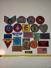 Mixed Lot 23ct  Military ,USA American Flag Patches & Iron On , 5.11 , Top Gun  picture