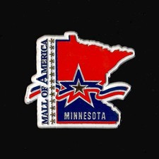 Mall of America Bloomington, MN Vtg Rubber Fridge Magnet Advertise '90s Souvenir picture