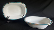 2 LAURIER BLUE By Ceralene Raynaud Limoges  Vegetable Serving Bowls 9 3/4 In picture