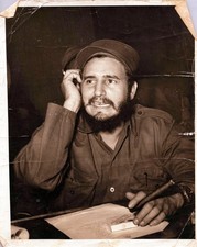 RARE CUBA CUBAN REVOLUTION FIDEL CASTRO PORTRAIT 1960s KORDA ORIG PHOTO MA40 picture
