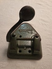 Vintage Wilson Jones Marvel 60 Cast Iron 2-Hole Paper Punch Chicago USA picture