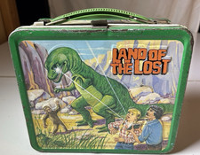 Vintage Land of The Lost Metal Lunchbox And Thermos  picture