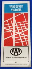 1971 AAA Vancouver Victoria, Canada City Street Travel Road Map picture