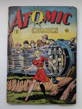 Atomic Comics 4 Matt Baker Cover & Art Golden Age 1946 Green Good Girl Art GGA picture