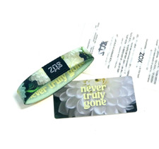 ZOX **NEVER TRULY GONE** Silver Single Small Wristband w/Card NIP picture