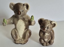 Beswick Koala Bears 1040 & 1089 Vintage England Mum & Baby Figurines Pair picture