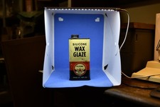 VTG. TIN CAN: ca. 1950s FLYING A QUALITY SILICONE WAX GLAZE 6