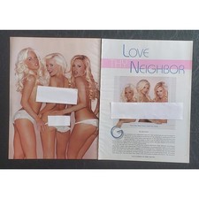 Playboy PICTORIAL ONLY - THE GIRLS NEXT DOOR September, 2006 10 pages picture
