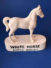 Vtg White Horse Scotch Whisky Ceramic Bar Statue Figurine Kelsboro Ware England picture
