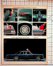 1964 Pontiac Le Mans Original Magazine Ad Classic Car V8 Coupe Vintage Print picture