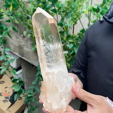 2.5lb Natural clear white quartz crystal cluster mineral specimen healing picture