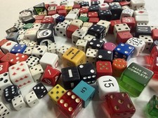 Huge Vintage Dice Lot Color Casino Poker Yahtzee Dungeon & Dragons Craft Art picture