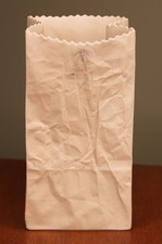 Vintage Michael Harvey Ceramic Paper Bag Vase No. 1 Canada MCM Pop Art picture