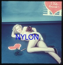 RARE VINTAGE 1950s 3-D STEREO COLOR SLIDE OF A KARIN LANE picture