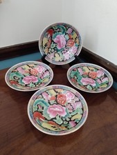 Gorgeous Set Of 4 Chinese Mille Fleur Asian Dessert Decorative 6