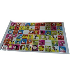 Peanuts Happiness Is 60 Sticker Sheet Vintage Snoopy Lucy Charlie Brown Woodstoc picture