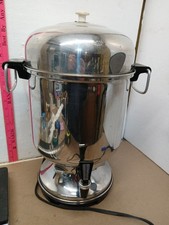 Vintage Farberware 155-A Stainless Steel 55 Cup Percolator Coffee Urn Works picture