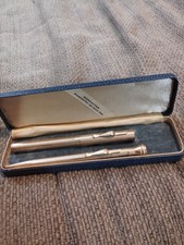 Manhattan Salz Bros Vintage 14k Gold Filled Pen Set picture